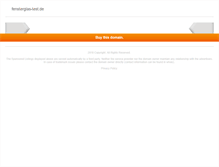 Tablet Screenshot of fensterglas-test.de